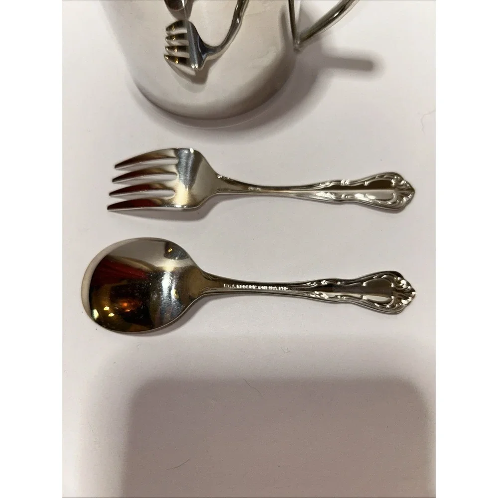 Vintage Oneida 3 Piece Primary Set Affection Silver plated made‎ in USA
